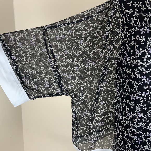 Tommy Hilfiger Floral Print Chiffon Blouse Size 2X - Picture 7 of 12